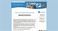 Desktop Screenshot of metfedcu.org